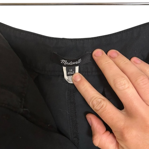 Madewell Harlow Black Wide-Leg Pant 16 Buisness Casual Soft - Picture 9 of 15